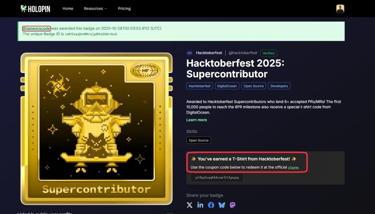 Open Source Contributor — Open Source