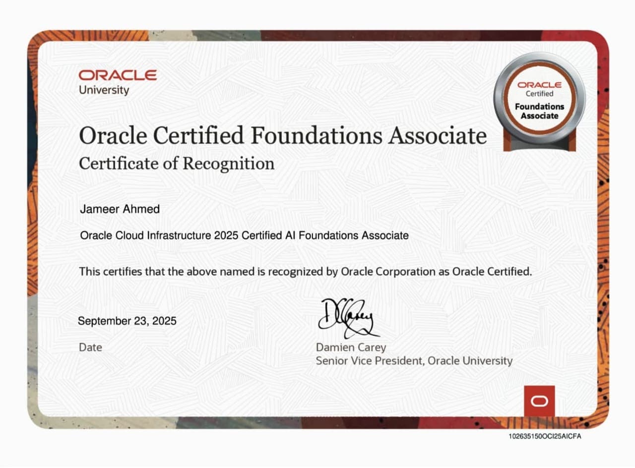 Oracle Certification — Oracle